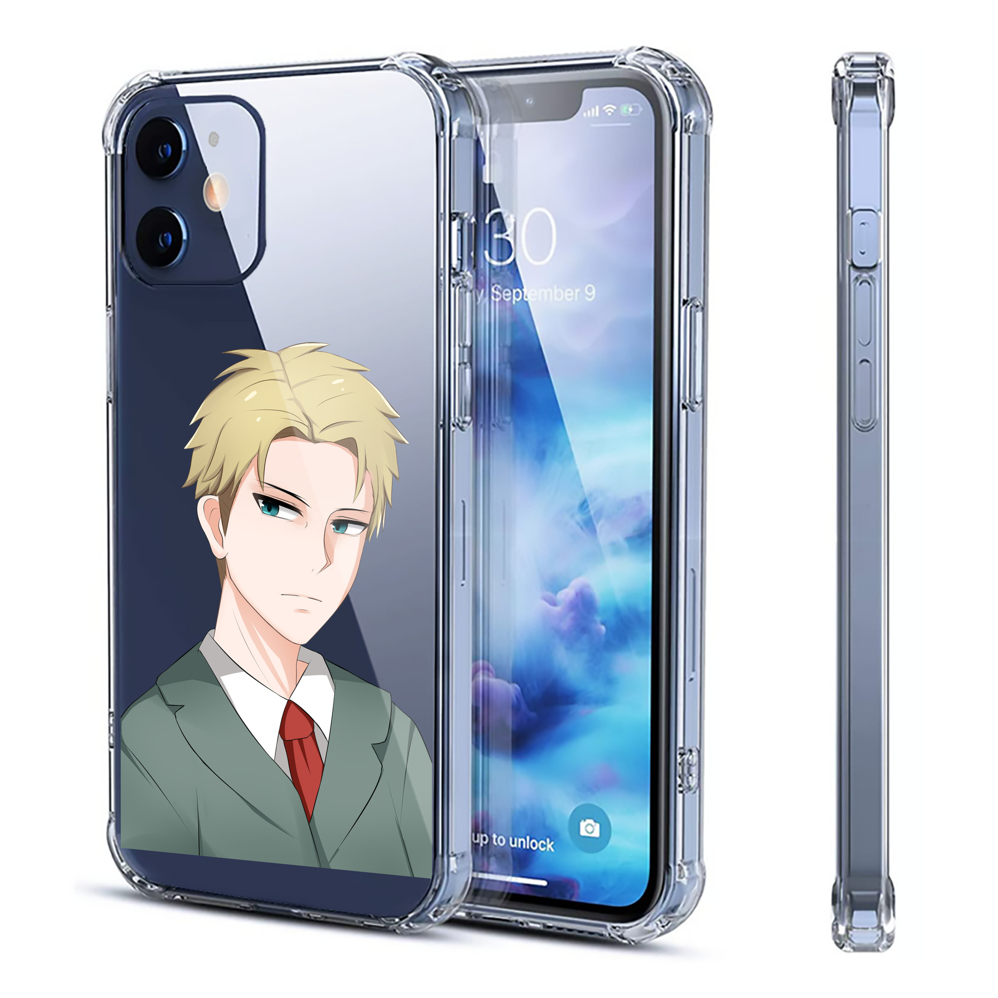 （画像用） SPY×FAMILY间谍家家酒 【iPhone 12シリーズ対応】透明スマホケース（クリアソフトケース）